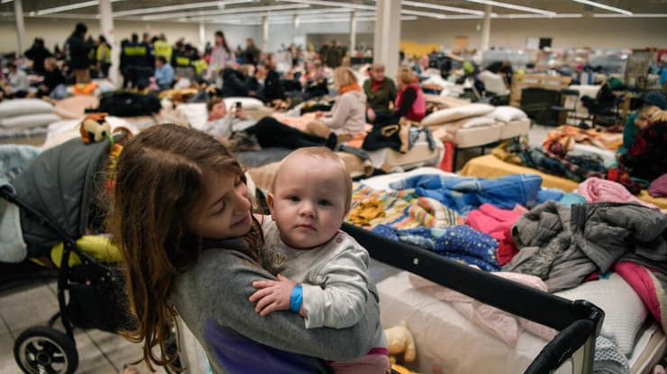 מחסה ל פליטים מאוקראינה בפשמישל פולין 