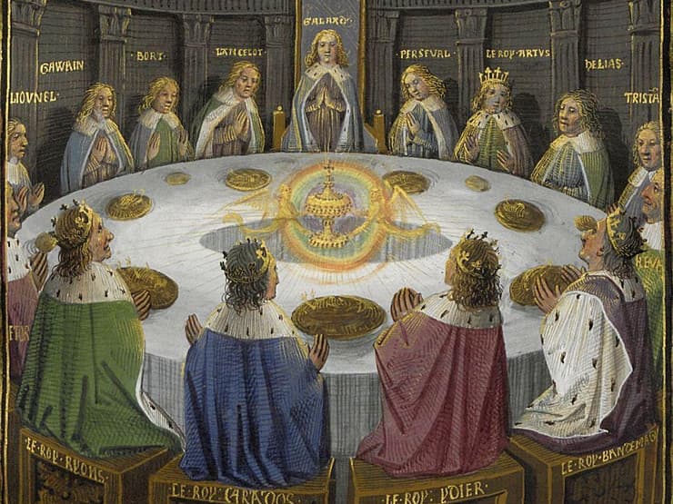 אבירי השולחן העגול, ציור מהמאה ה-15