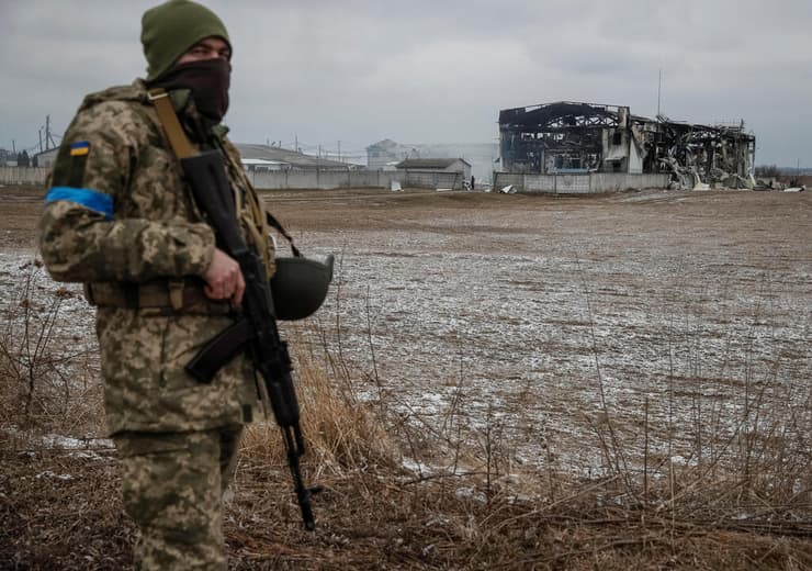 חיילים אוקראינים צפון אזור קייב משגר טילמשבר מלחמה רוסיה אוקראינה 