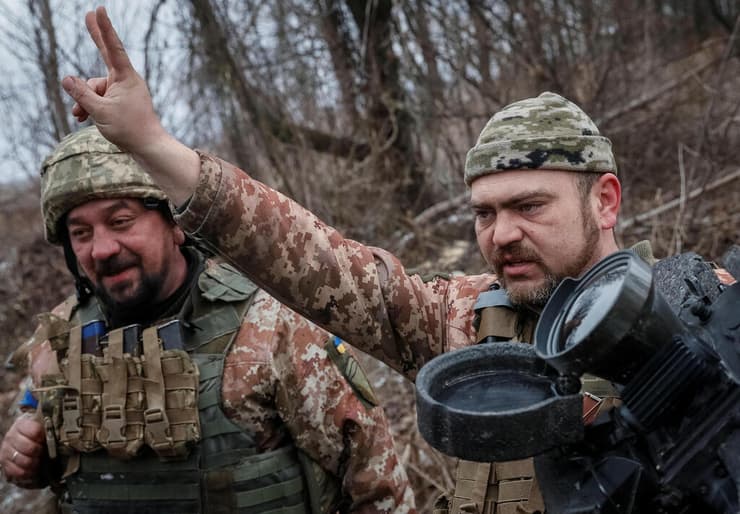 חיילים אוקראינים צפון אזור קייב משגר טילמשבר מלחמה רוסיה אוקראינה 
