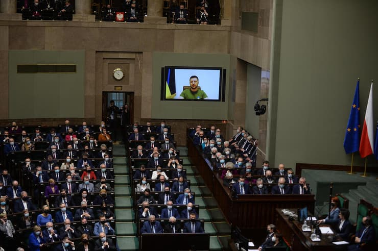 וולודימיר זלנסקי נשיא אוקראינה נאום וידאו