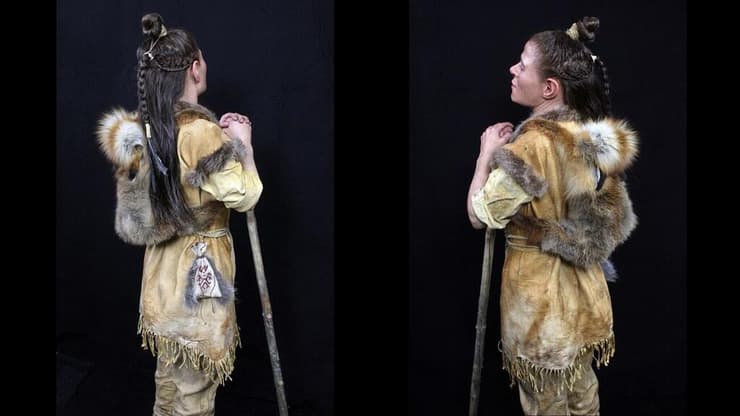 בגדיה של האישה הניאוליתית נוצרו בהשראת בגדיהם של ילידים אמריקאים, סיבירים והמומיה של אצי איש הקרח