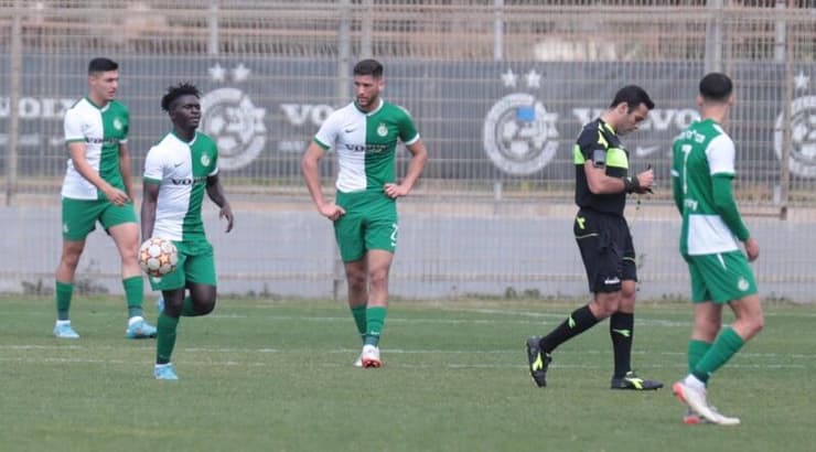 שחקני מכבי חיפה מאוכזבים (עמרי שטיין) שחקני מכבי חיפה מאוכזבים