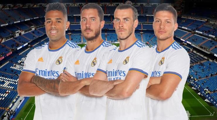 יוביץ', בייל, הזאר ומריאנו (האתר הרשמי של ריאל מדריד) יוביץ', בייל, הזאר ומריאנו