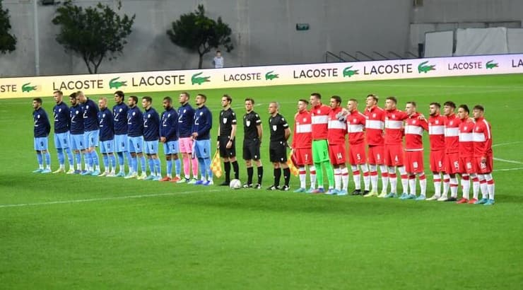 נבחרות פולין וישראל לפני המשחק