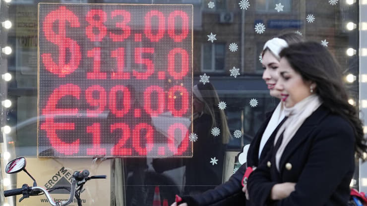 נפילות בבורסות רוסיה לאחר הפלישה לאוקראינה