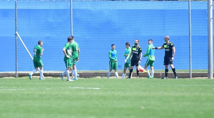 שחקני מכבי חיפה מאוכזבים (חגי מיכאלי) שחקני מכבי חיפה מאוכזבים