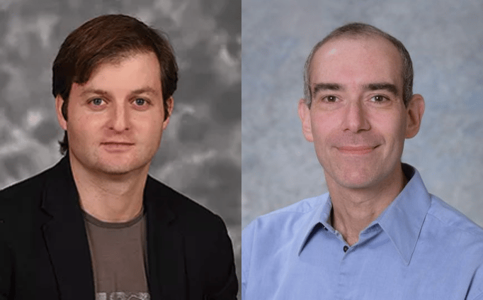 פרופ' קובי שויער (מימין) ופרופ' פבל גינזבורג (צילום: אוניברסיטת תל אביב) פרופ' קובי שויער (מימין) ופרופ' פבל גינזבורג