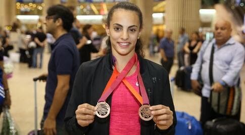 לינוי אשרם זוכת שתי מדליות הארד באליפות אירופה