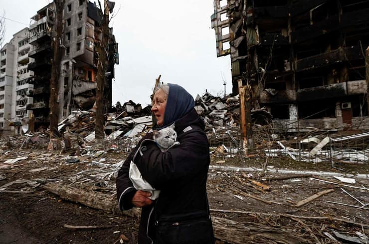 הרס ב בורודיאנקה בורודיינקה אוקראינה ליד קייב מלחמה עם רוסיה