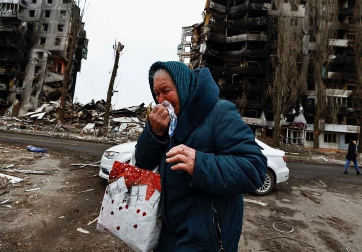 הרס ב בורודיאנקה בורודיינקה אוקראינה ליד קייב מלחמה עם רוסיה