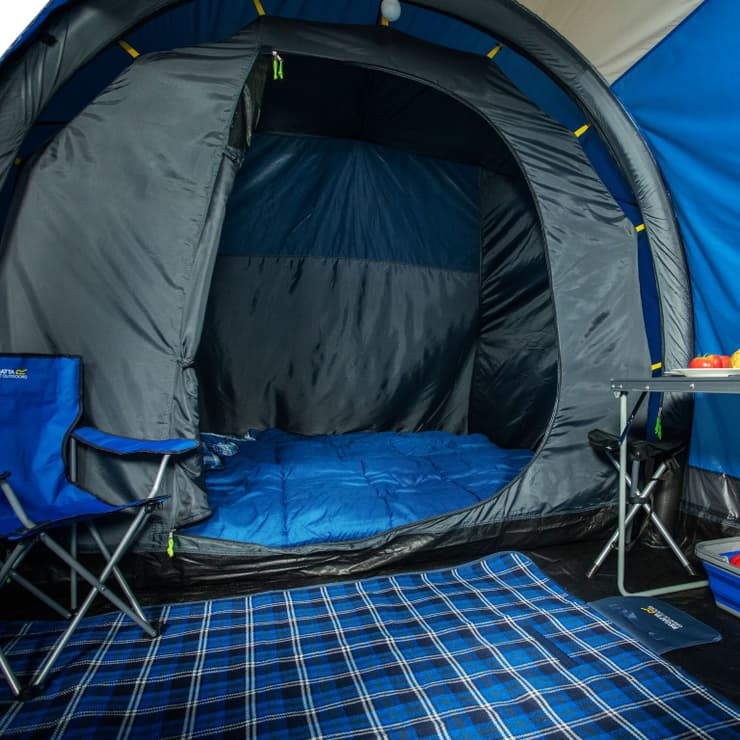 אוהל מתנפח לשלושה אנשים מדגם קולימה כחול