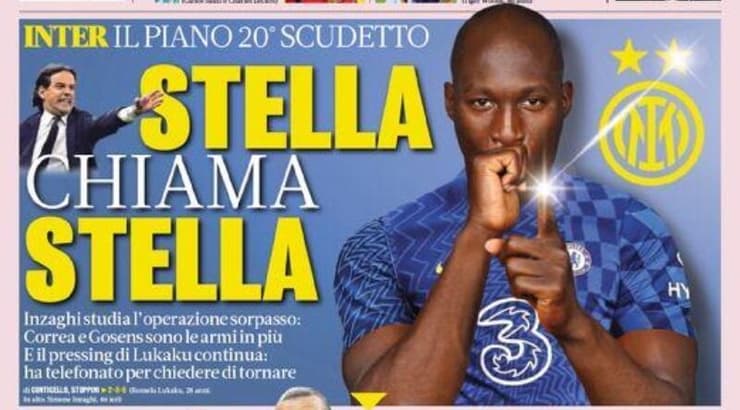 לוקאקו על שער ה'גאזטה'