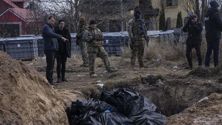 אוקראינה בוצ'ה זירת ה טבח מלחמה עם רוסיה