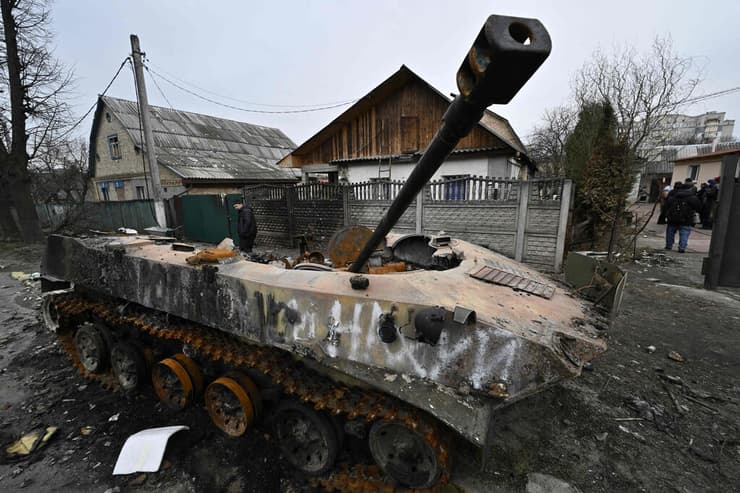 אוקראינה בוצ'ה זירת ה טבח מלחמה עם רוסיה