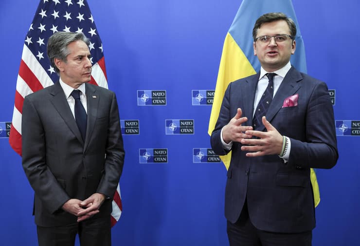 מזכיר המדינה של ארה"ב עם שר החוץ של אוקראינה דמיטרו קולבה