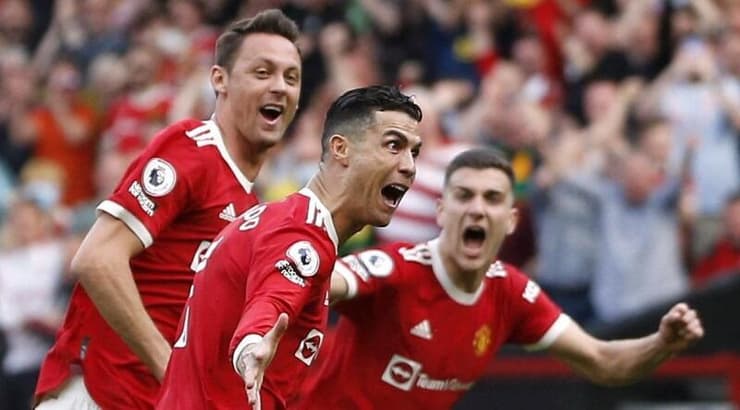 כריסטיאנו רונאלדו חוגג (רויטרס) כריסטיאנו רונאלדו חוגג