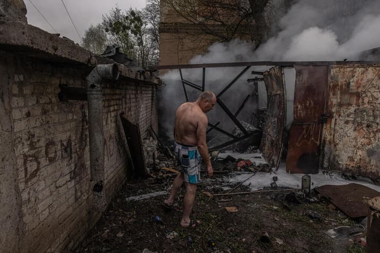 נזקי התקיפות של רוסיה בעיר חרקוב מלחמה ב אוקראינה 