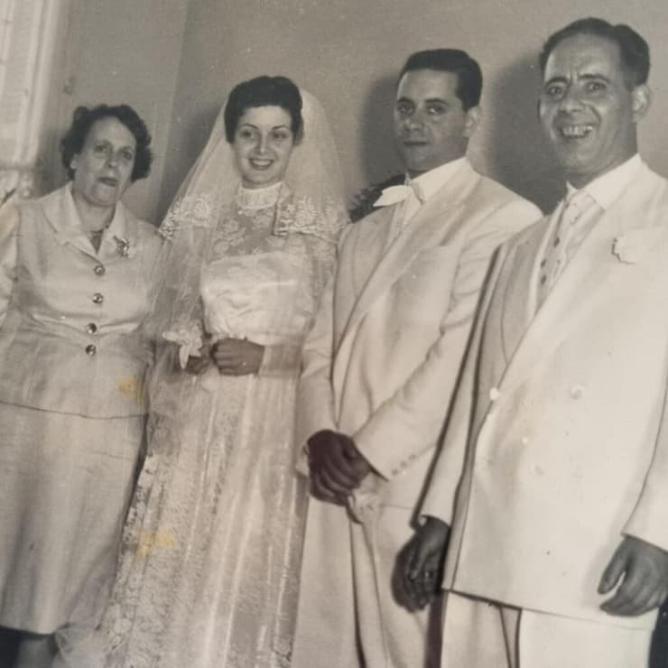 מאיר זאנה ושרה אשתו בחתונת בנם כמוס