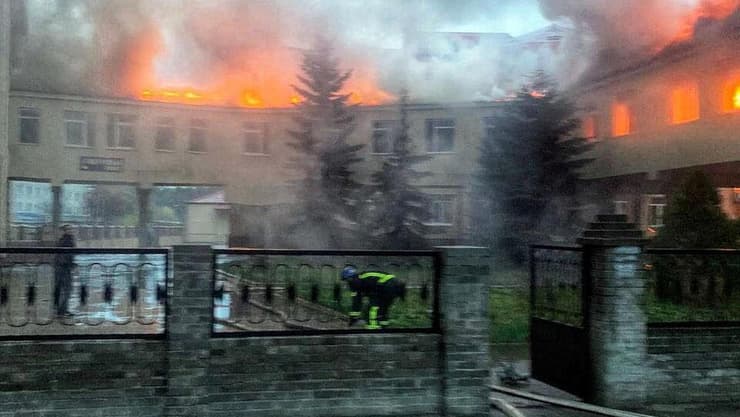 בית חולים בלימן דוניצק הופצץ נמשבר מלחמה רוסיה אוקראינה 