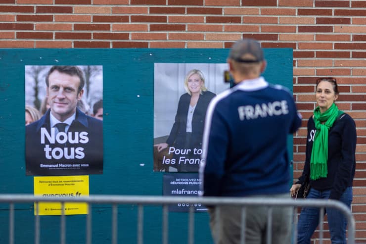 בחירות צרפת מצביעים ב קלפי ב קליפורניה ארה"ב
