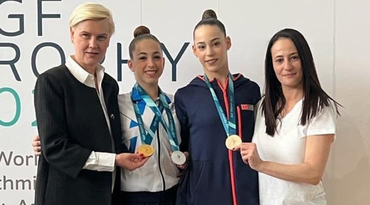 איילת זוסמן, עדי כץ, דריה אטמנוב ואלה סמופלוב (איגוד ההתעמלות בישראל) איילת זוסמן, עדי כץ, דריה אטמנוב ואלה סמופלוב