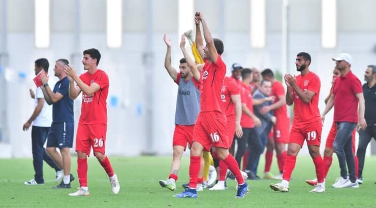 שחקני כפר קאסם חוגגים