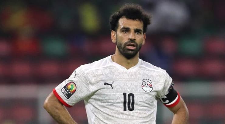סלאח במדי נבחרת מצרים. הלייזר הפריע לו?