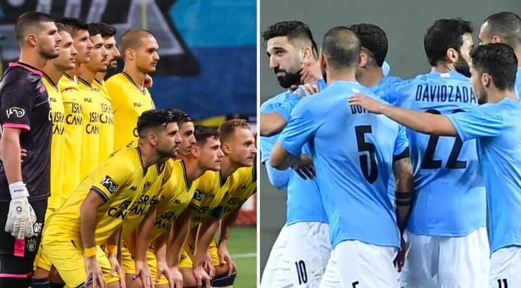 שחקני נבחרת ישראל ושחקני מכבי תל אביב (מערכת ONE) (חגי מיכאלי, איציק בלניצקי) שחקני נבחרת ישראל ושחקני מכבי תל אביב (מערכת ONE)