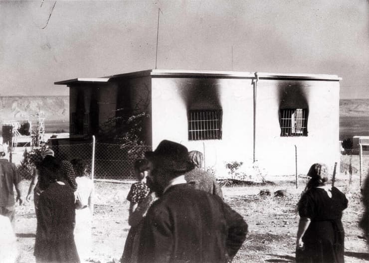 בית שבו נשרפו משפחות יהודיות במהלך הטבח