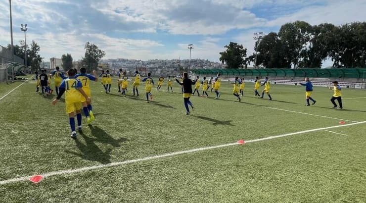 מחלקת הנוער מתאמנת (באדיבות איחוד בני באקה) מחלקת הנוער מתאמנת