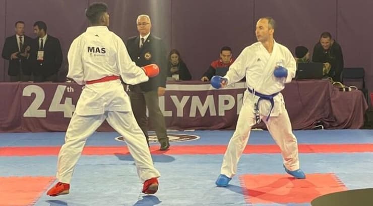 אבי בוקלר  במהלך קרב (באדיבות ארגון ספורט חירשים)