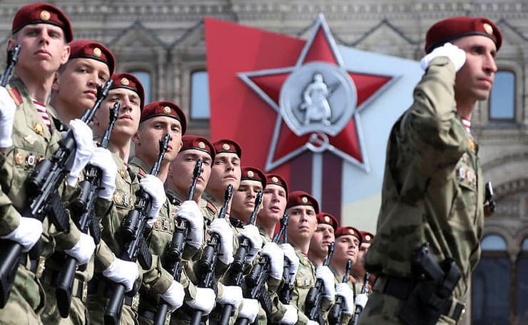 רוסיה מוסקבה הכיכר האדומה חזרה גנרלית ל מצעד הניצחון על ה נאצים
