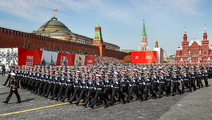 רוסיה מוסקבה הכיכר האדומה חזרה גנרלית ל מצעד הניצחון על ה נאצים