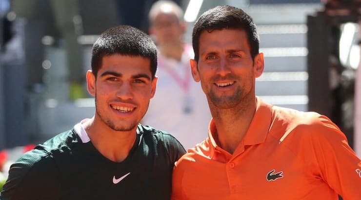 ג'וקוביץ' ואלקראס. ההווה והעתיד (רויטרס) ג'וקוביץ' ואלקראס. ההווה והעתיד