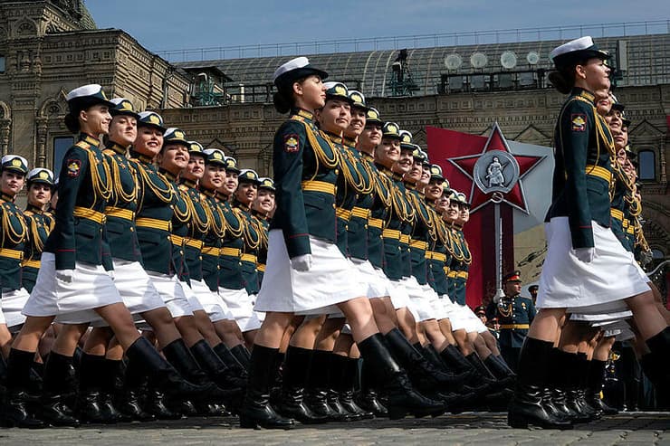 רוסיה מוסקבה הכיכר האדומה חזרה גנרלית ל מצעד הניצחון על ה נאצים 