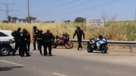 תאונת הדרכים בכביש 44 בו נהרג רוכב האופנוע