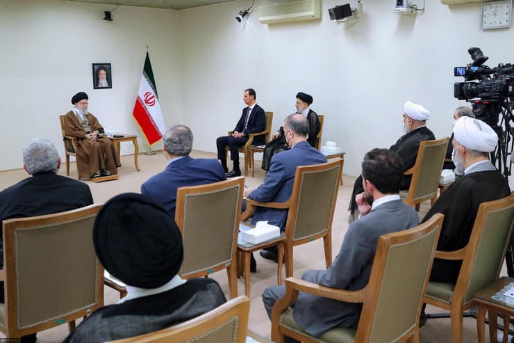 בשאר אסד ביקור ב טהרן איראן פגישה עם איברהים ראיסי ועלי חמינאי