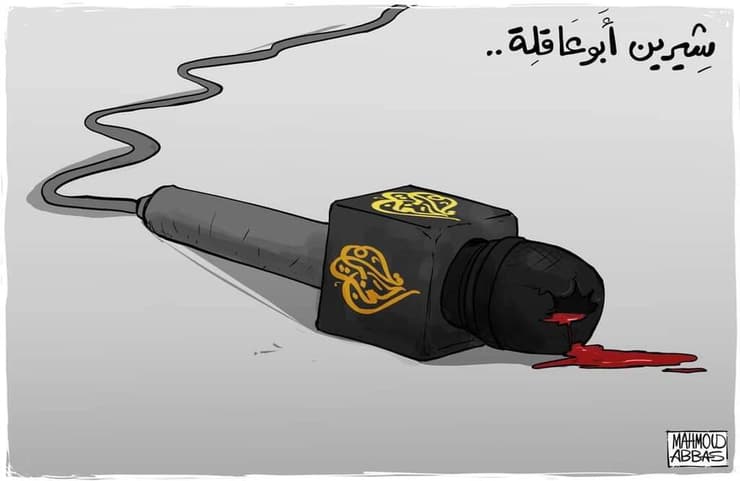 קריקטורה של שירין אבו עאקלה