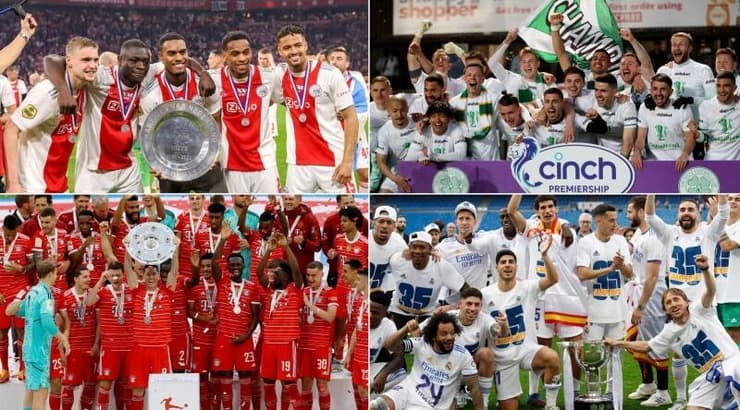 סלטיק, אייאקס, ריאל ובאיירן חוגגות אליפות