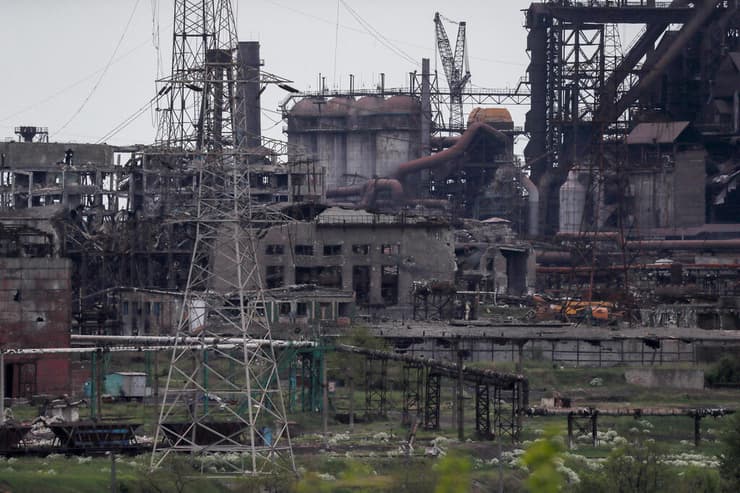 אוקראינה הרס ב מפעל אזובסטל ב מריופול