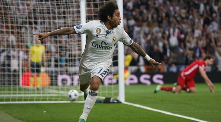 מרסלו חוגג אחרי הבישול מול באיירן