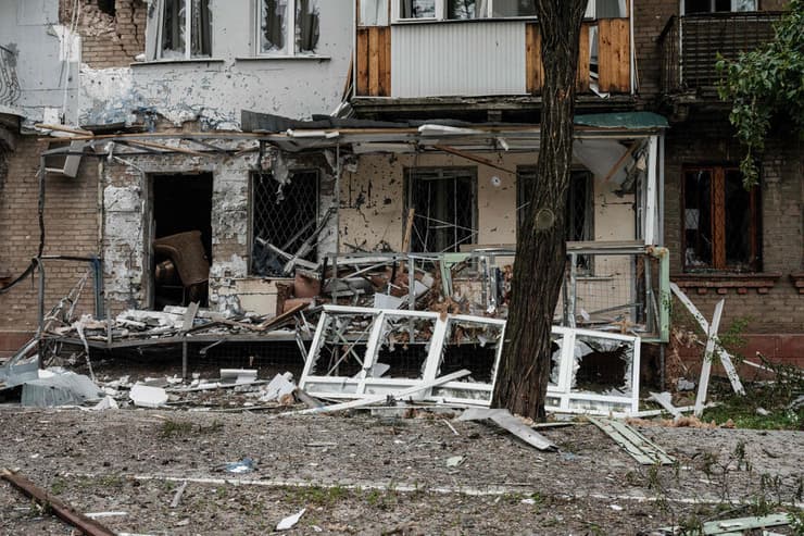 אוקראינה הרס בעיר סייביירודונצק