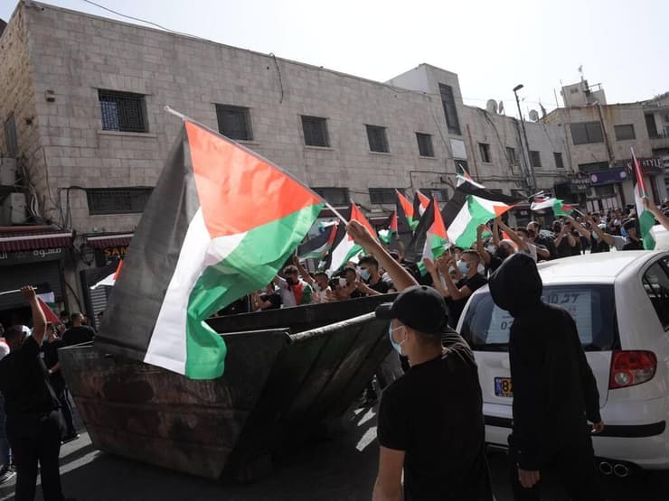 התפרעויות ודגלי פלסטין במזרח ירושלים