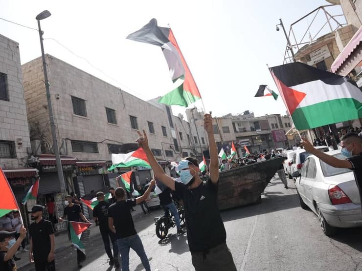 התפרעויות ודגלי פלסטין במזרח ירושלים
