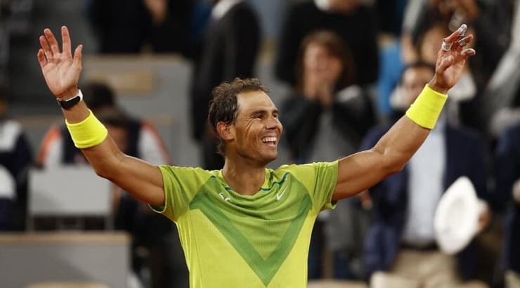 רפאל נדאל מאושר בסיום (רויטרס) רפאל נדאל מאושר בסיום
