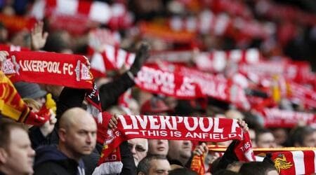 אוהדי ליברפול. גם הם ימחו נגד המחירים (רויטרס) אוהדי ליברפול. גם הם ימחו נגד המחירים