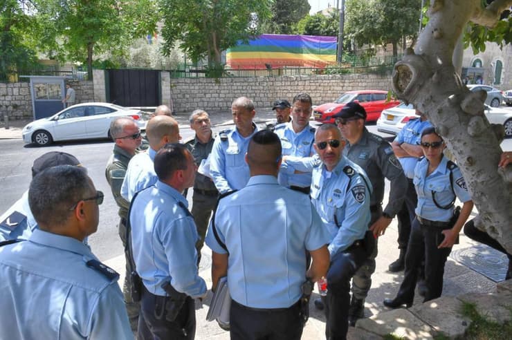 סיור שטח של משטרת מחוז ירושלים לקראת מצעד הגאווה שיתקיים בעיר