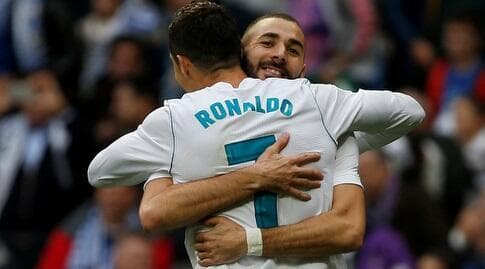 בנזמה ורונאלדו חוגגים