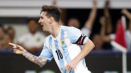 מסי במדי ארגנטינה. כמעט הגיע (רויטרס) מסי במדי ארגנטינה. כמעט הגיע